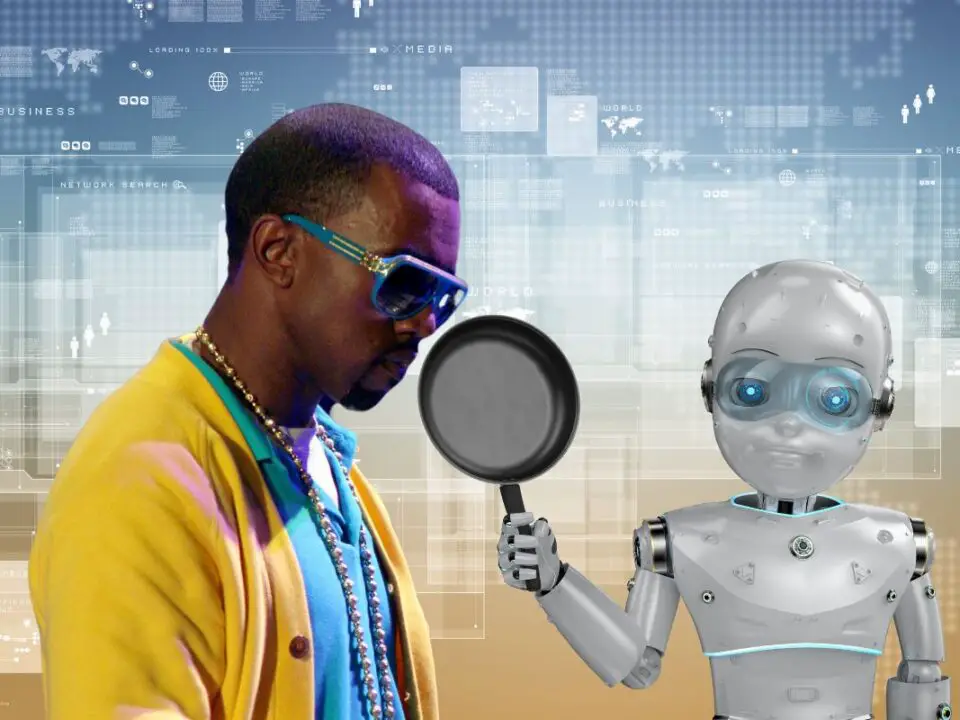 Kanye West and Cooking Robot